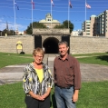 September 22, 2015 - Linda Eyre and Dave LeSueur (photo by Mike McClintock). 