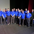 November 4, 2016 - Members of the City of Brockville Railway Tunnel Committee, with AJ and the Spike