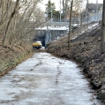 January 2017 - in gorge looking south toward Canada's First Railway Tunnel (photo of Doug Grant). 